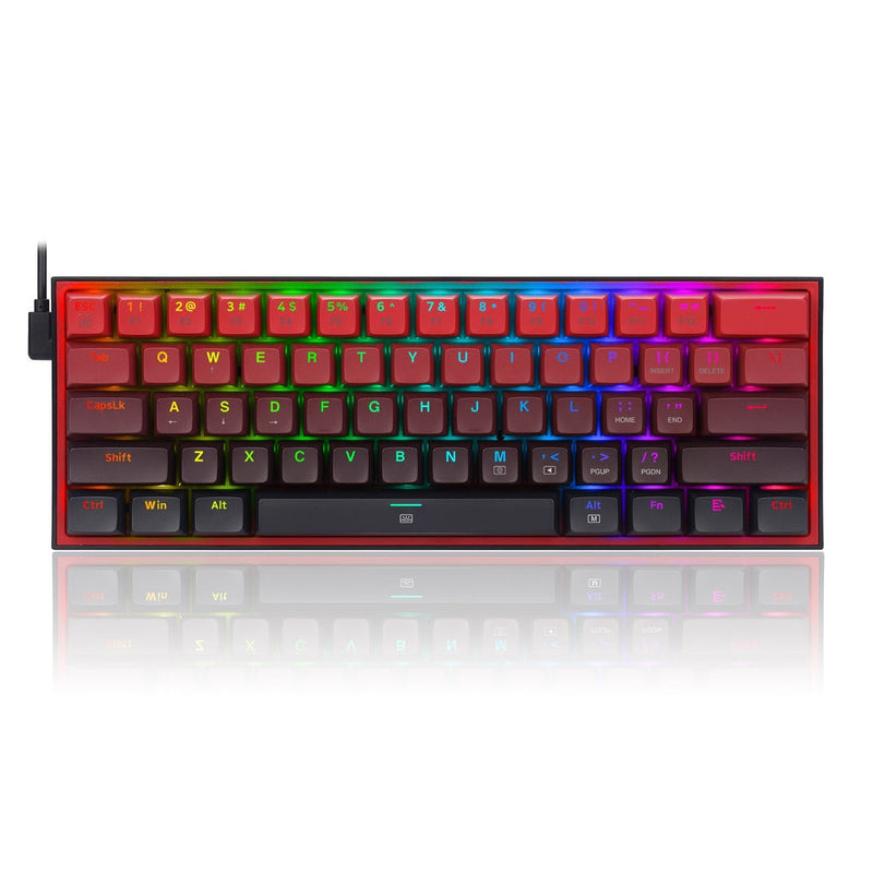Fizz Rgb Redragon Fizz RGB Wired Mechanical Gaming Keyboard (Gradient Black Red)