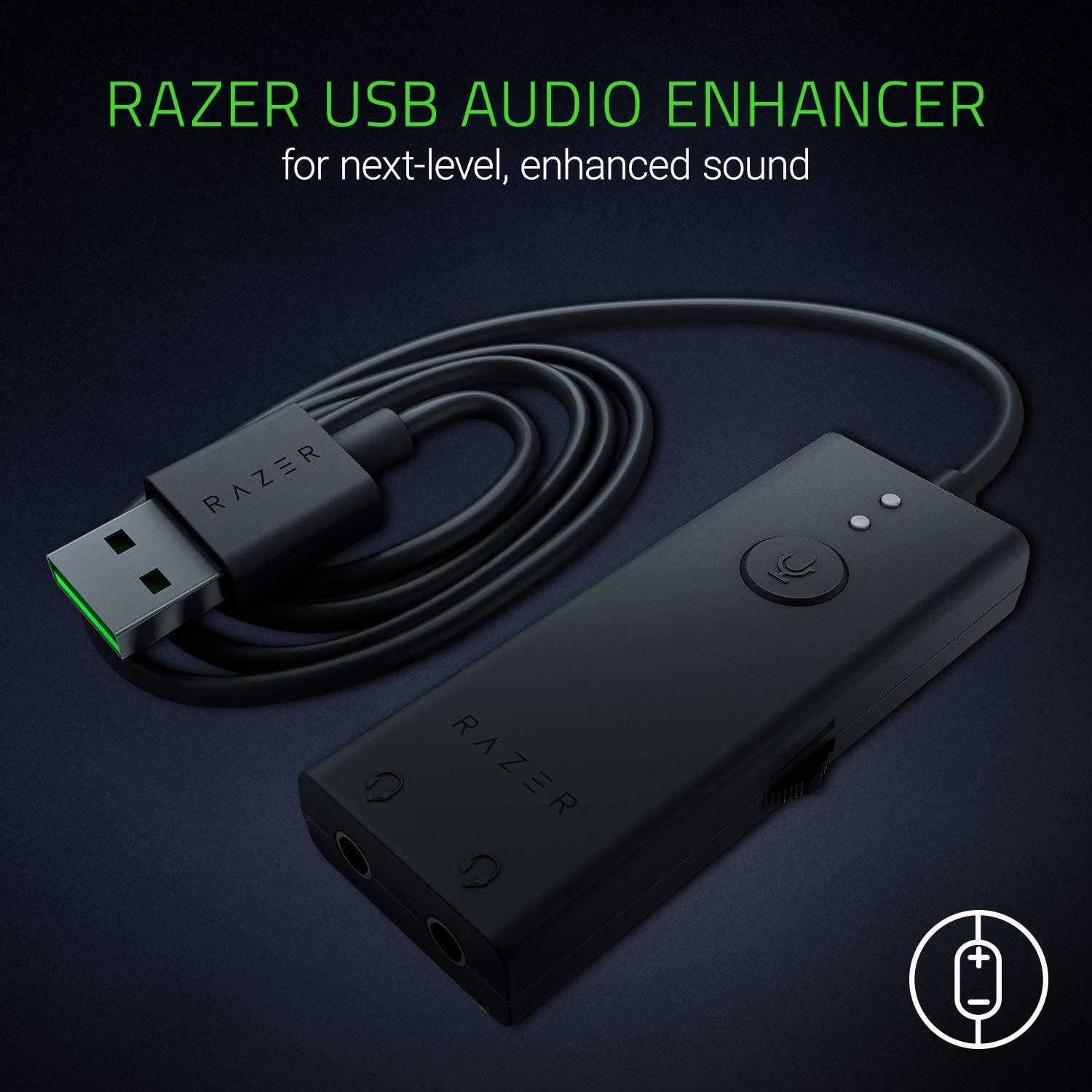 RAZER IFRIT AND RAZER USB AUDIO ENHANCER STREAMING HEADSET WITH PRO GRADE MIC AND AUDIO - DataBlitz
