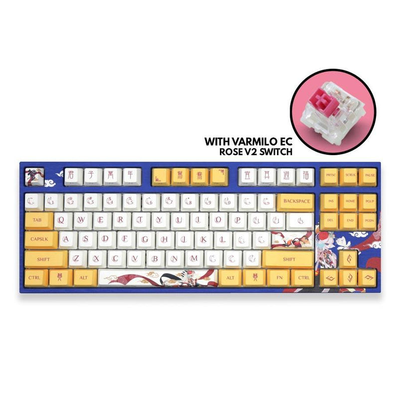 Varmilo VEM87 Lovebirds-You Mechanical Keyboard (Varmilo EC Rose V2) (A33A001B0A3A01A001) - DataBlitz