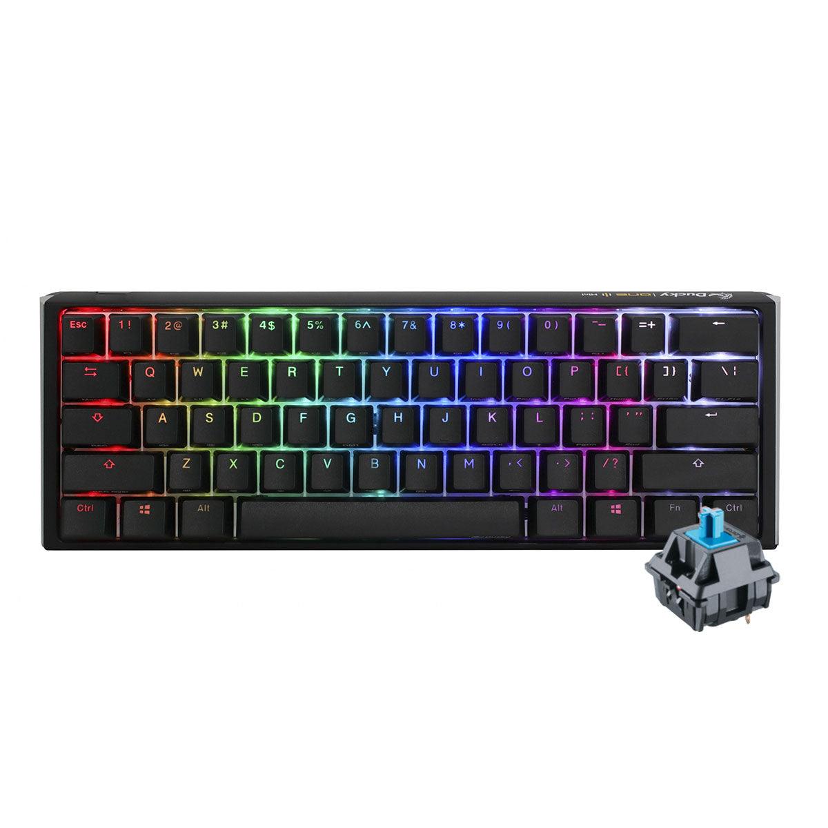 Ducky One 3 Mini Classic Hotswap RGB Double Shot PBT Mechanical Keyboard (Cherry RGB Blue) (DKON2161ST-CUSPDCLAWSC1) - DataBlitz