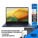 ASUS Zenbook 14 Oled UX3402ZA-KM064WS Laptop (Ponder Blue) | 14" 2.8K | i7-1260P | 16GB RAM | 512GB SSD | Intel Iris Xe | Windows 11 Home | MS Office Home & Student 2021 | ASUS Sleeve - DataBlitz