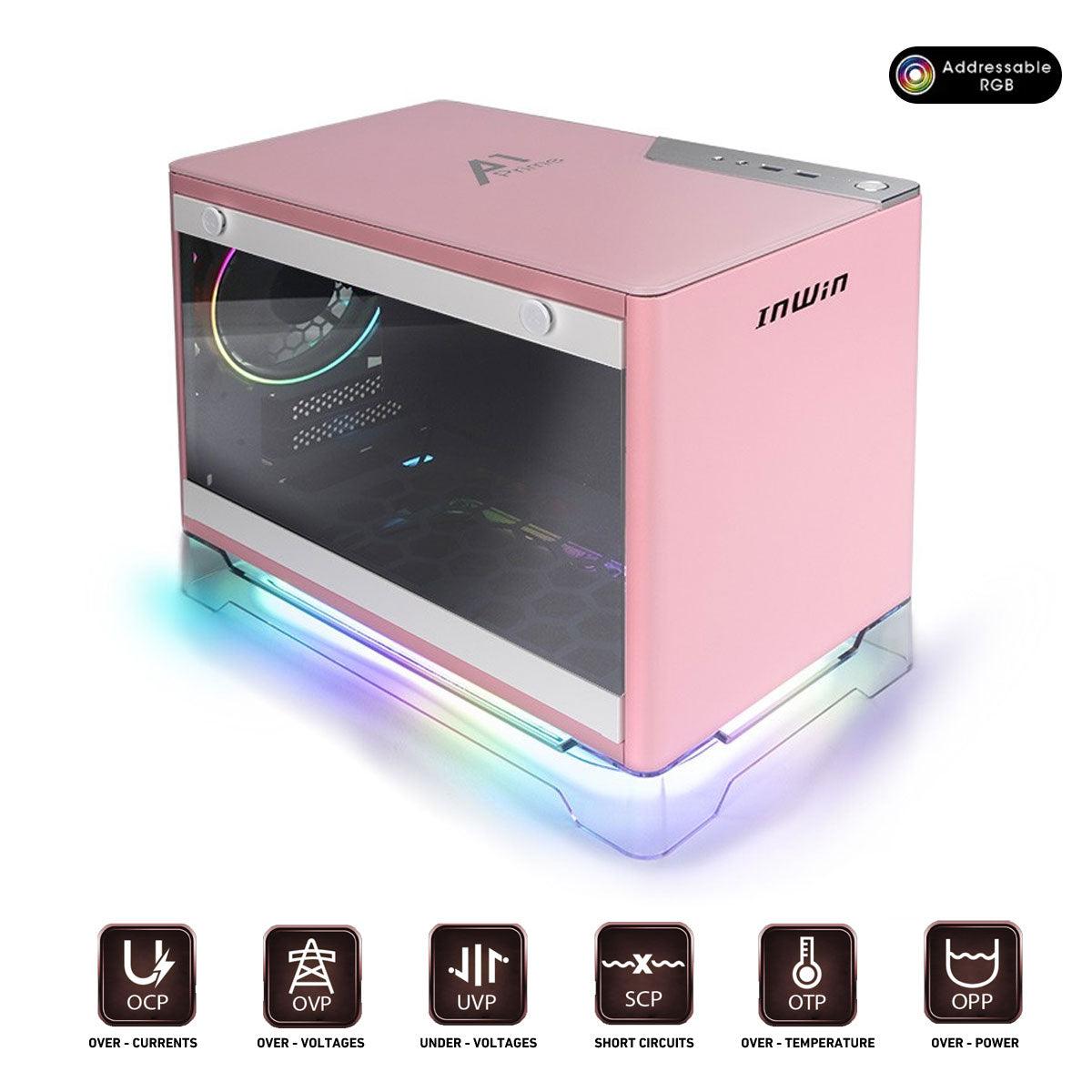 Inwin A1 Prime Mini-ITX Tower Pc Case (Pink) - DataBlitz