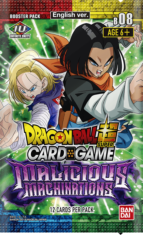 DRAGON BALL SUPER CARD GAME DB8 MALICIOUS MACHINATIONS BOOSTER PACK - DataBlitz