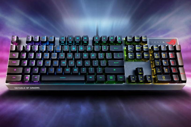 ASUS ROG STRIX SCOPE RX OPTICAL MECHANICAL GAMING KEYBOARD (RED) (XA05) - DataBlitz