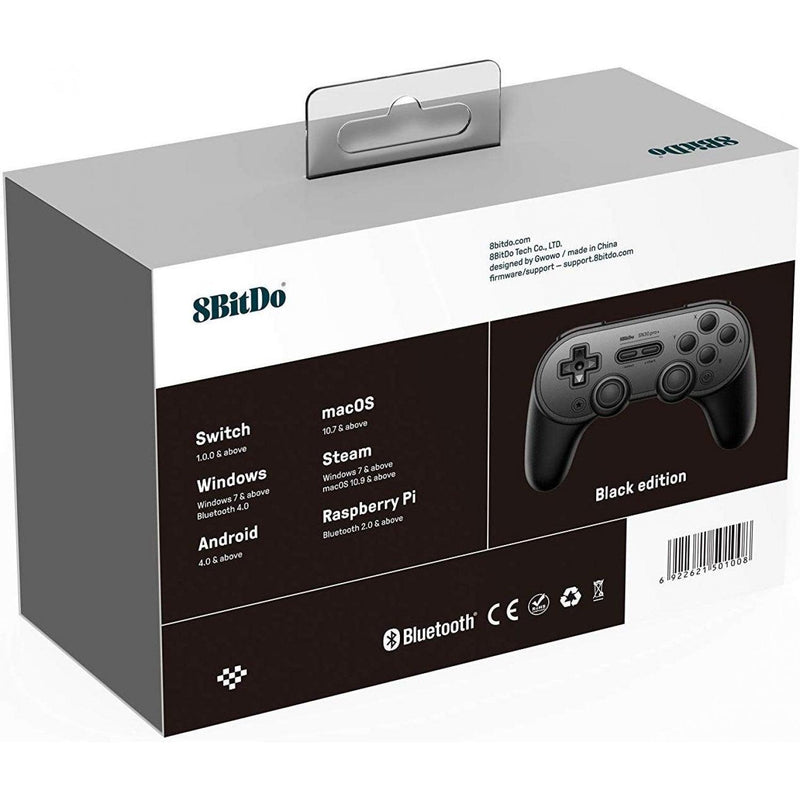 8BITDO SN30 PRO+ BLUETOOTH GAMEPAD BLACK EDITION (SWITCH/WINDOWS ...
