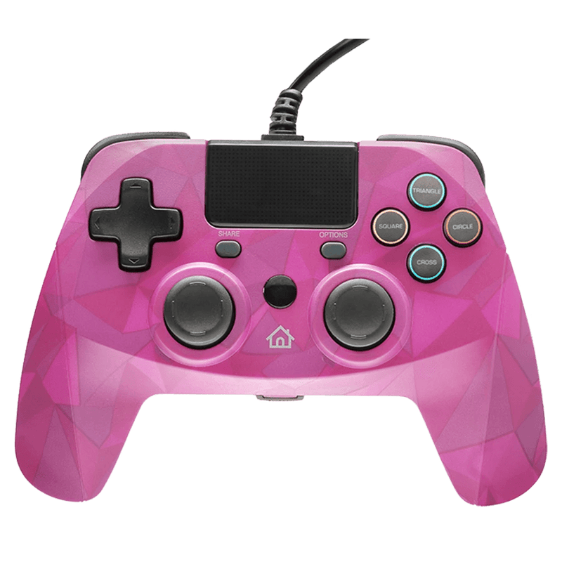 SNAKEBYTE PS4 GAMEPAD 4 S WIRED BUBBLEGUM CAMO FOR (PS4/SLIM/PRO) - DataBlitz