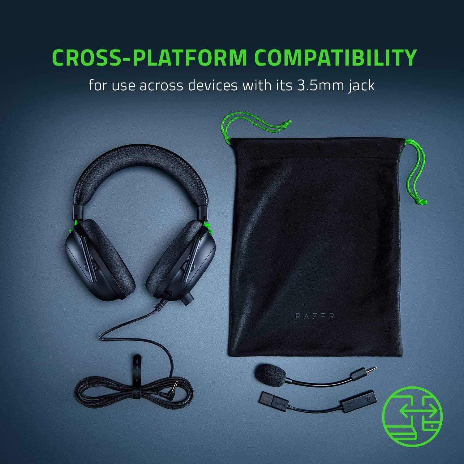 RAZER BLACKSHARK V2 MULTI-PLATFORM WIRED ESPORTS HEADSET + SOUND CARD - DataBlitz