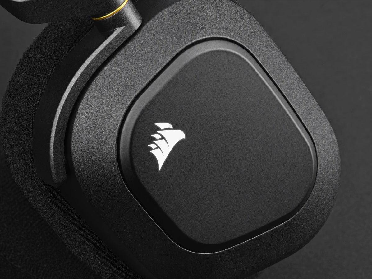 CORSAIR HS80 RGB WIRELESS PREMIUM GAMING HEADSET WITH SPATIAL AUDIO (PC/MAC/PS5/PS4) (CARBON) - DataBlitz