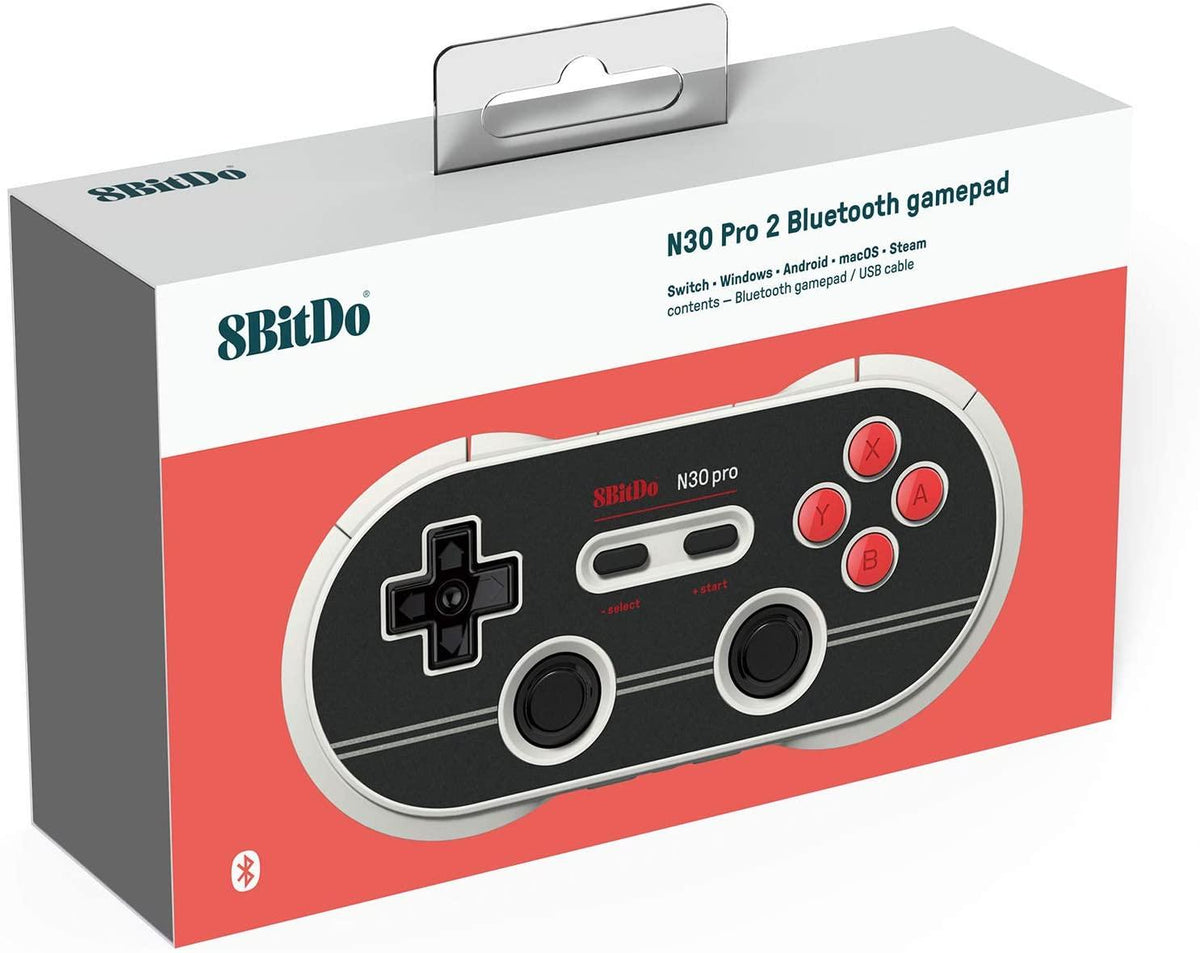 8Bitdo N30 Pro 2 Bluetooth Gamepad N Edition Black (Switch/Windows/Android/Macos/Steam)