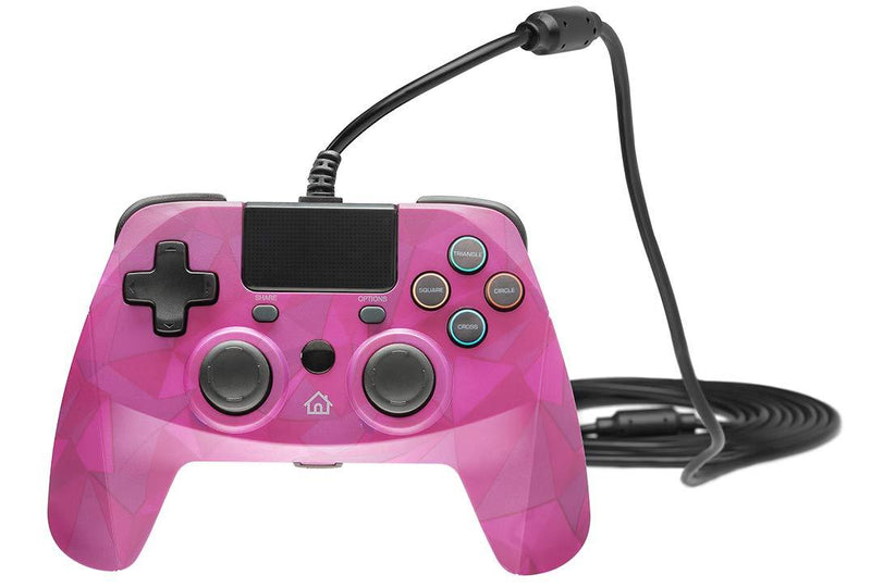 SNAKEBYTE PS4 GAMEPAD 4 S WIRED BUBBLEGUM CAMO FOR (PS4/SLIM/PRO) - DataBlitz