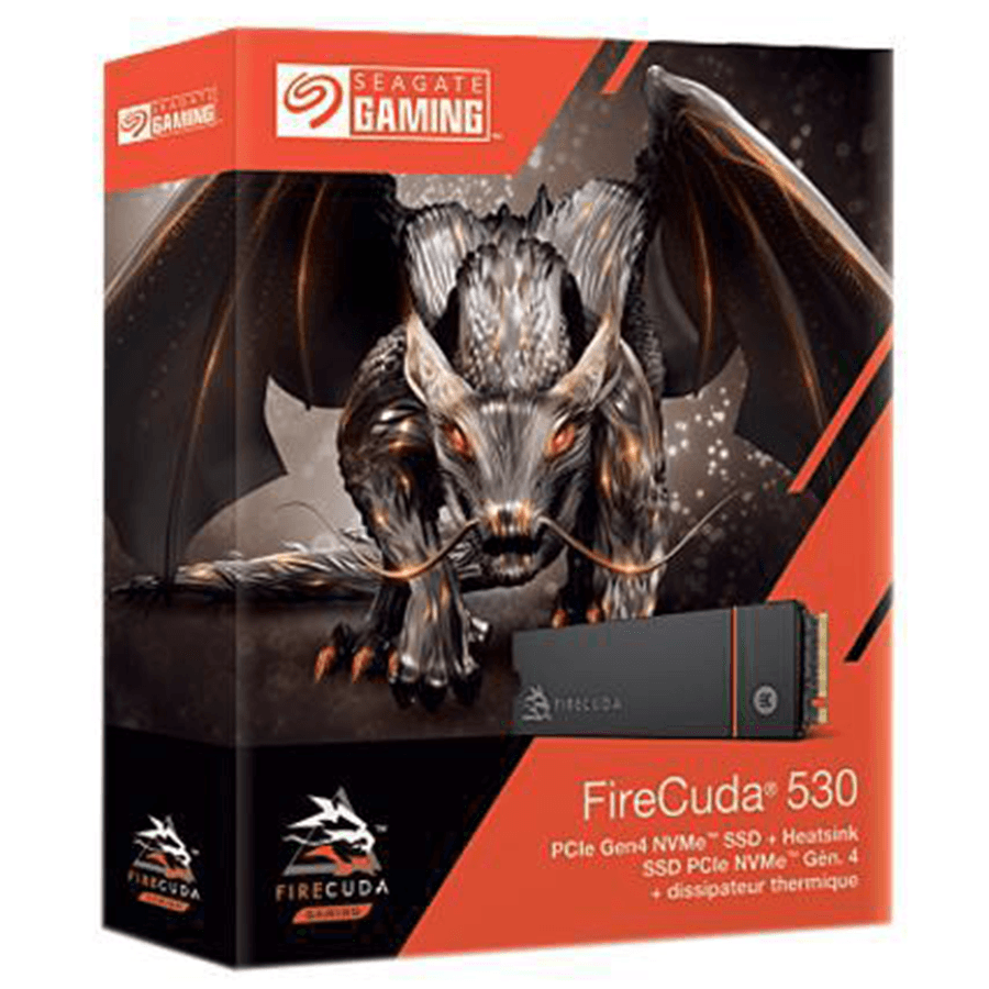 Seagate Firecuda 530 NVME PCIE Gen4 x4 M.2 1TB SSD w/ Heatsink (ZP1000GM3A023) PS5-Compatible Internal SSD - DataBlitz