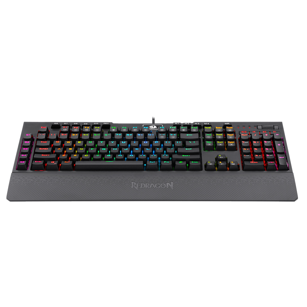 REDRAGON BRAHMA MECHANICAL KEYBOARD DUST PROOF (K586RGB) (BLUE SWITCH) - DataBlitz