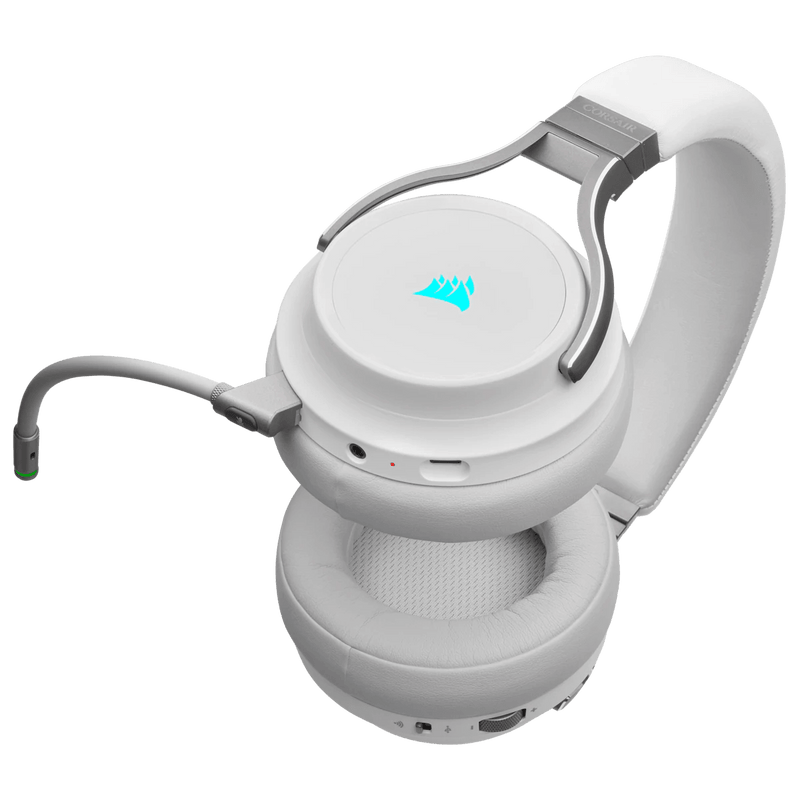 CORSAIR VIRTUOSO RGB WIRELESS HIGH FIDELITY GAMING HEADSET WHITE PC P