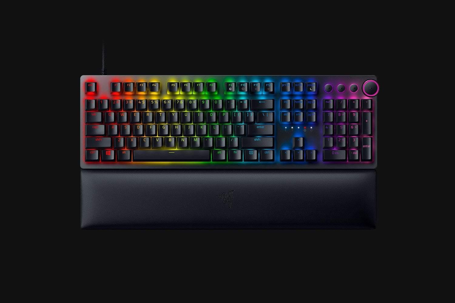 RAZER HUNTSMAN V2 OPTICAL GAMING KEYBOARD (CLICKY PURPLE SWITCH) - DataBlitz