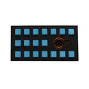 TAIHAO RUBBER DOUBLE SHOT BACKLIT GAMING KEYCAPS SET FOR CHERRY MX SWITCH TYPE (18-KEYS) (NEON BLUE) - DataBlitz