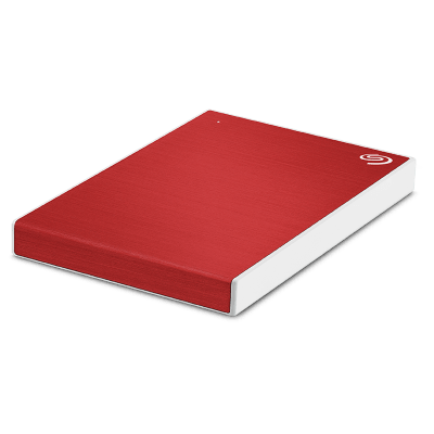 SEAGATE 1TB/TO BACKUP PLUS SLIM PORTABLE STORAGE (RED) - DataBlitz