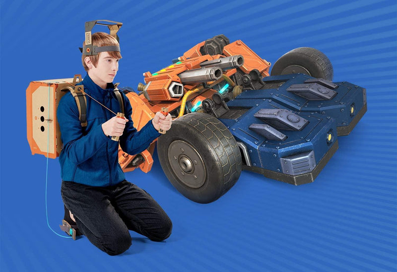 NSW Console Neon Red/Blue + Dobe 6 In 1 Protective Pack (TNS-19286) + Labo Kit Toy-Con 02 Robot Kit Bundle - DataBlitz