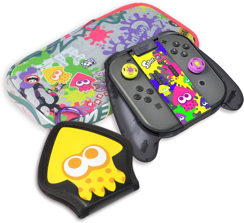 HORI NSW SPLATOON 2 DELUXE SPLAT PACK (POUCH + SQUID CARD CASE + 2 A-CAPS + TRIGGER) (NSW-049U) - DataBlitz