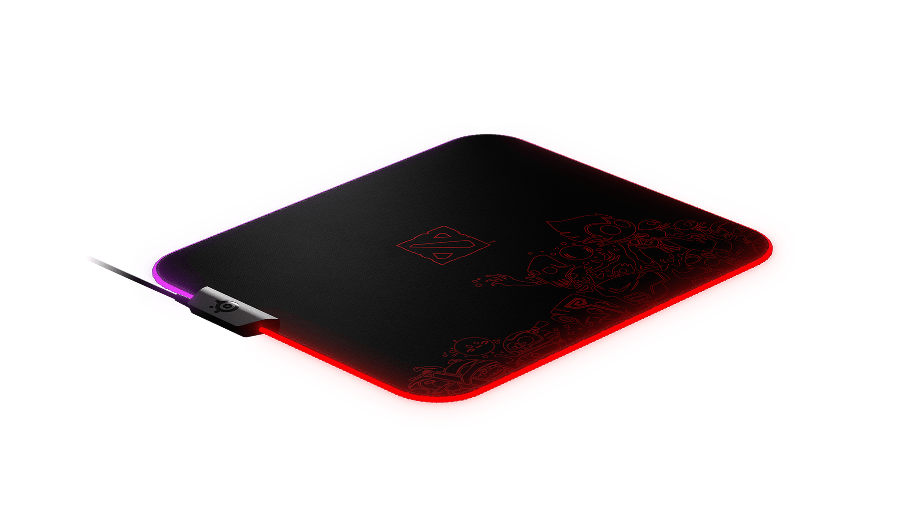 STEELSERIES QCK PRISM DOTA 2 TI9 LIMITED EDITION CLOTH RGB GAMING MOUSEPAD (PN63832) - DataBlitz