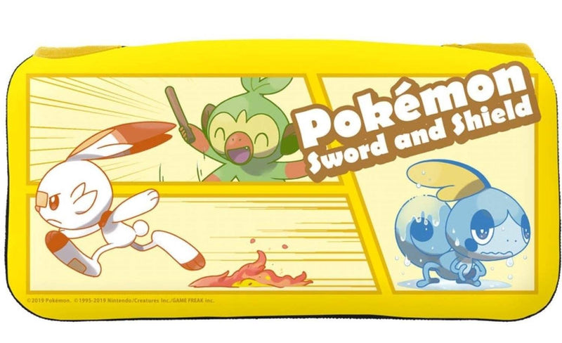 KEYS FACTORY NSW POCKET MONSTER QUICK POUCH CARTOONIZED GROOKEY, SCORBUNNY AND SOBBLE FOR NINTEDO SWITCH LITE - DataBlitz