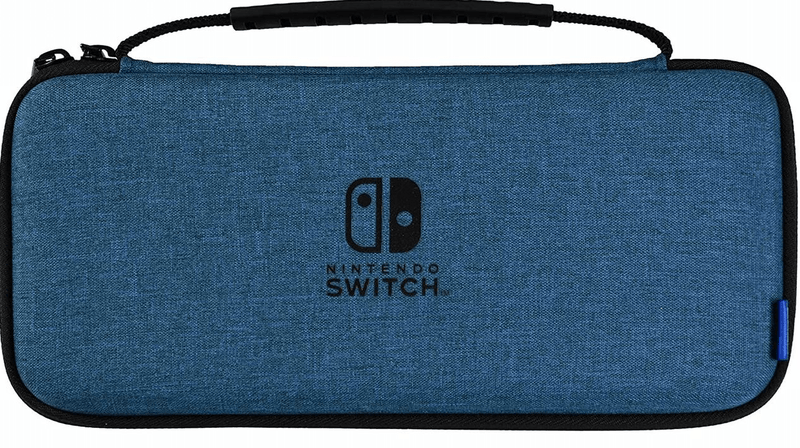 HORI NSW SLIM HARD POUCH PLUS FOR NINTENDO SWITCH / NINTENDO SWITCH OLED MODEL (BLUE) (NSW-811) - DataBlitz