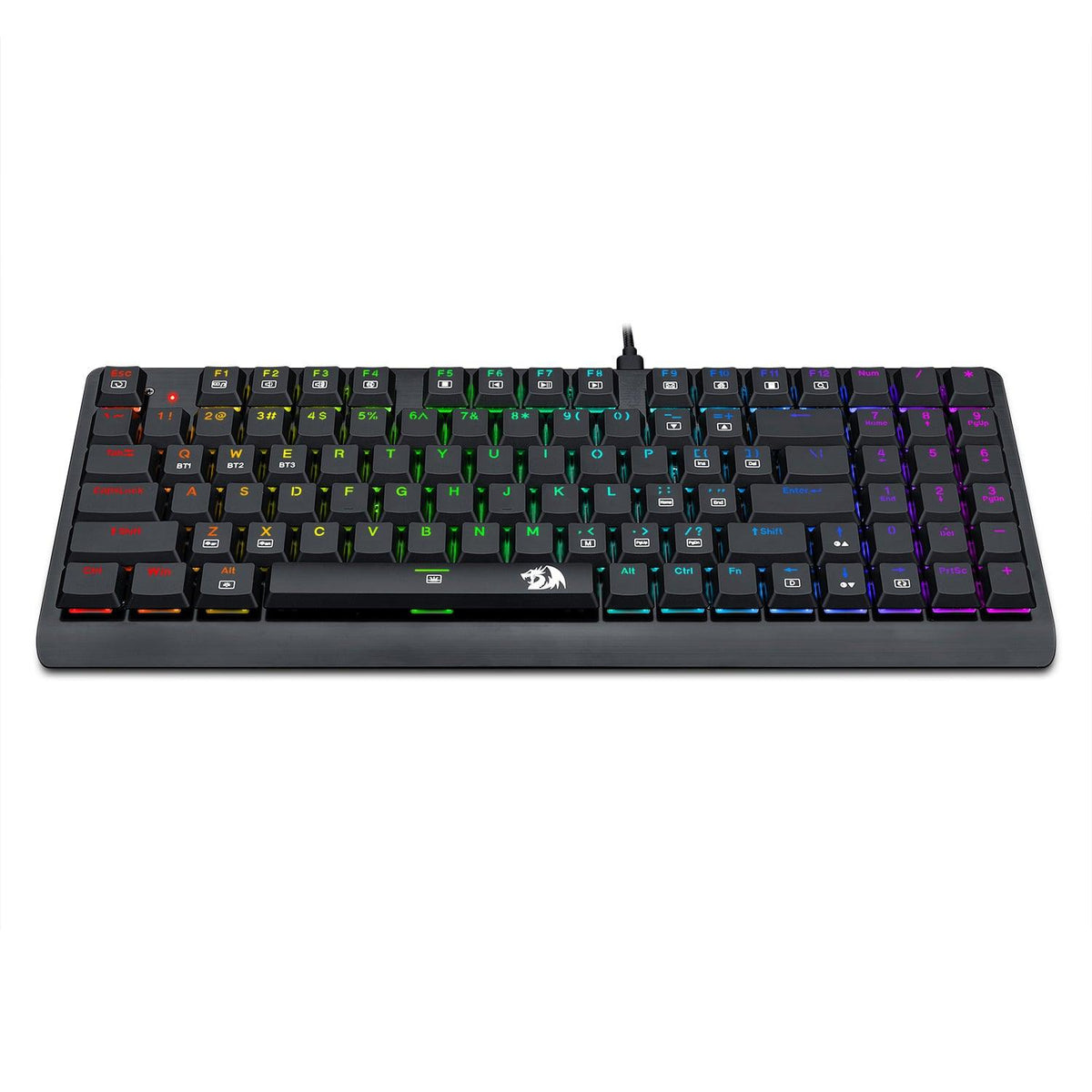 REDRAGON DRAGON WARRIOR MECHANICAL GAMING KEYBOARD (BLACK) (DUST-PROOF BLUE) (K603P-KBS) - DataBlitz