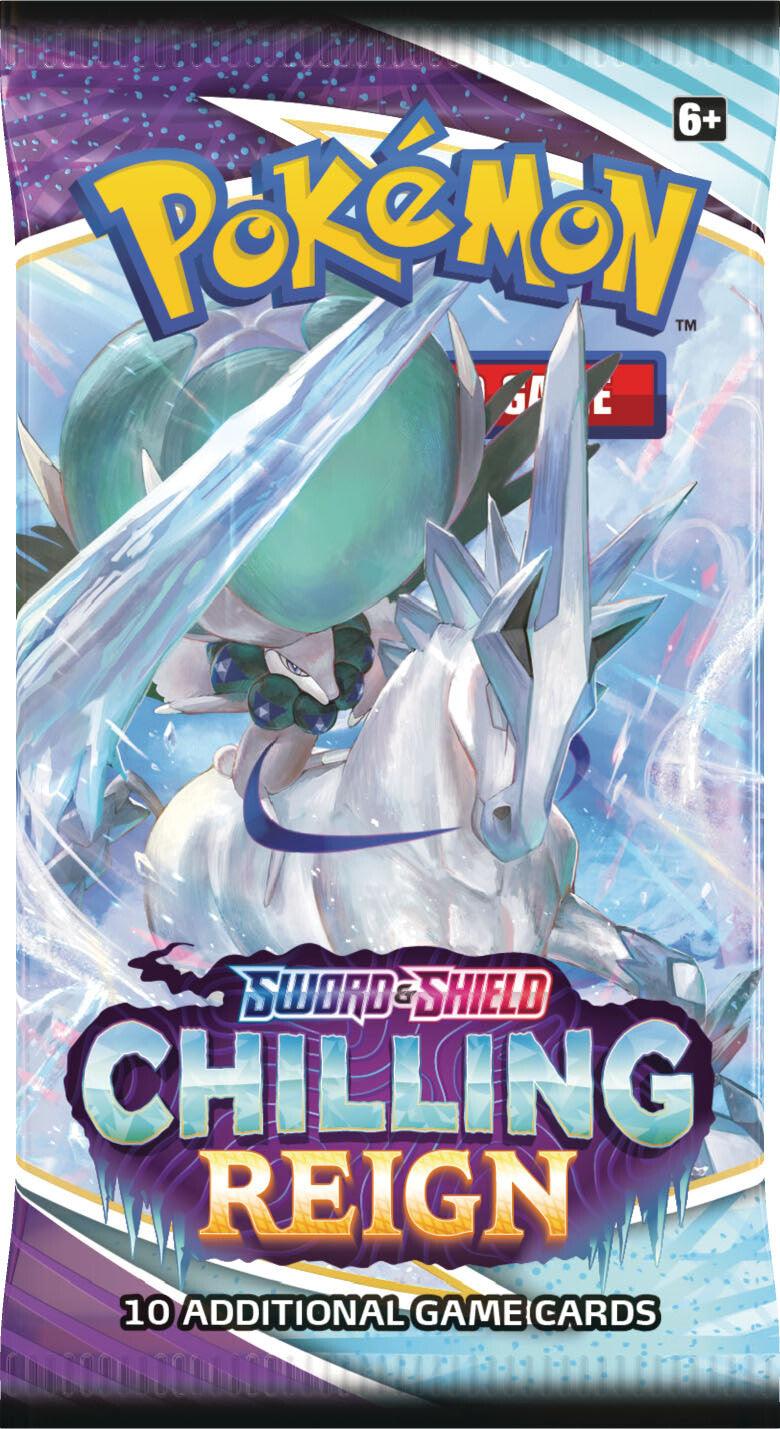 POKEMON TRADING CARD GAME SS6 SWORD & SHIELD CHILLING REIGN MINI PORTFOLIO HOLD 60 CARDS WITH 1 BOOSTER - DataBlitz