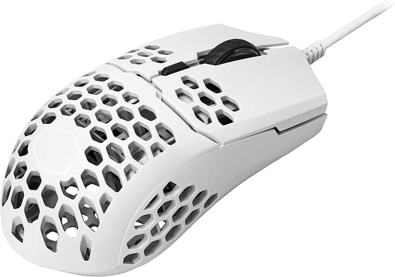 COOLER MASTER MM710 PRO-GRADE GAMING MOUSE WITH HONEYCOMB SHELL AND ULTRAWEAVE CABLE (MATTE FINISH-WHITE) - DataBlitz