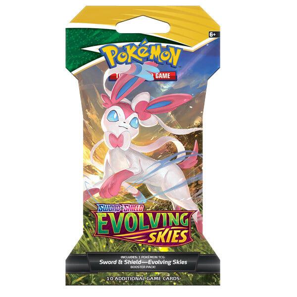 POKEMON TRADING CARD GAME SS7 SWORD & SHIELD EVOLVING SKIES BOOSTER (SLEEVED) (178-80878) (ONE RANDOM BOOSTER PACK) - DataBlitz