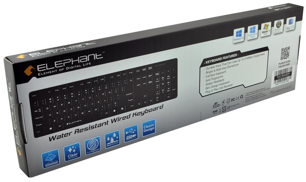 Elephant Boreas Wired Keyboard KE-011-Black (KE003) - DataBlitz
