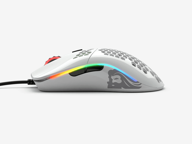 GLORIOUS MODEL O RGB GAMING MOUSE (GLOSSY WHITE) - DataBlitz