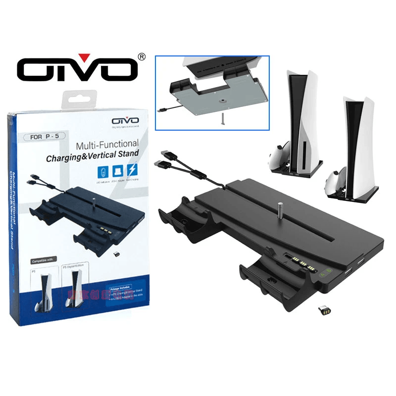 Oivo PS5 Multi-Functional Charging & Vertical Stand For P-5 (IV-P5238)