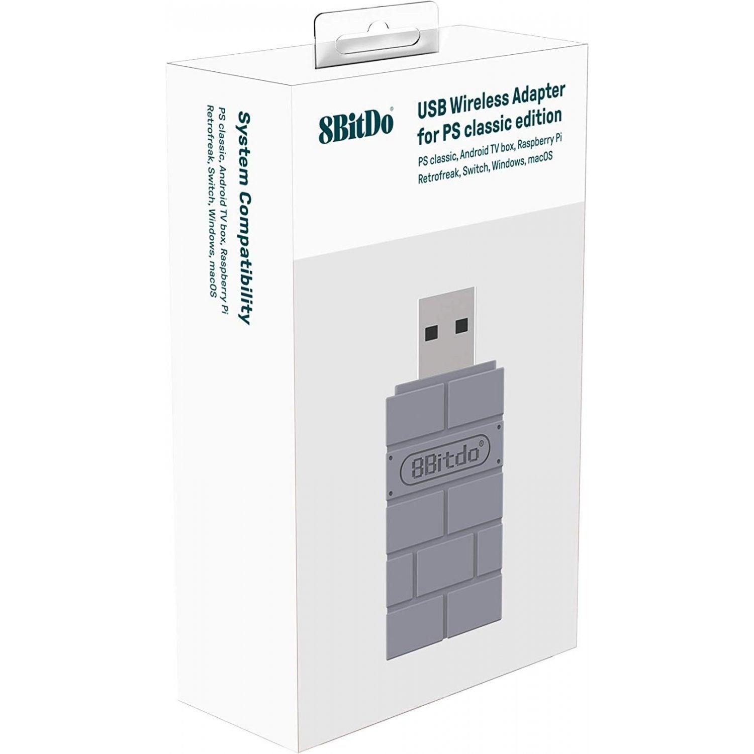 8BITDO USB WIRELESS ADAPTER FOR PS CLASSIC EDITION/ANDROID TV BOX/RASPI/RETROFREAK/SWITCH/WINDOWS/MACOS - DataBlitz