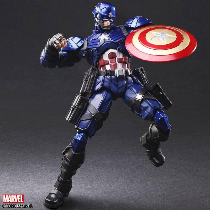 MARVEL UNIVERSE VARIANT BRING ARTS ACTION FIGURE DESIGNED BY TETSUYA NOMURA (CAPTAIN AMERICA) - DataBlitz