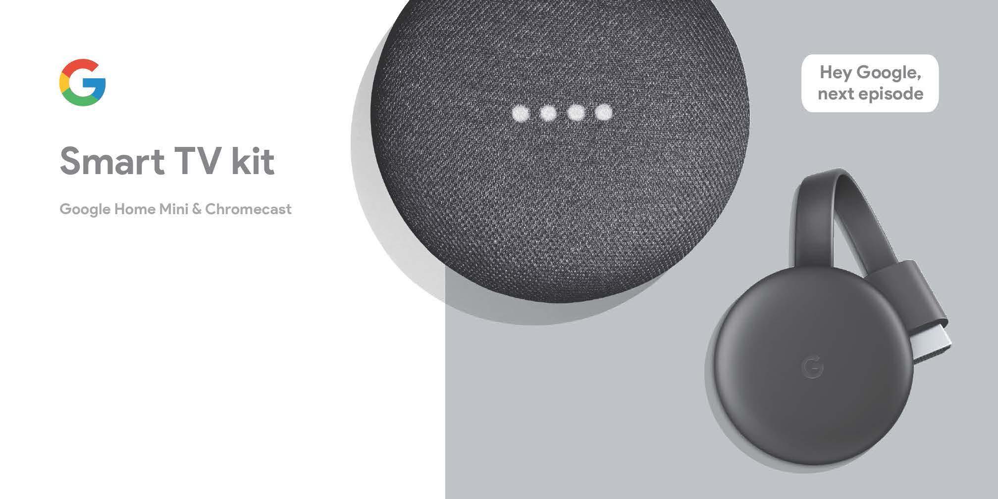 GOOGLE SMART TV KIT GOOGLE HOME MINI & CHROMECAST - DataBlitz
