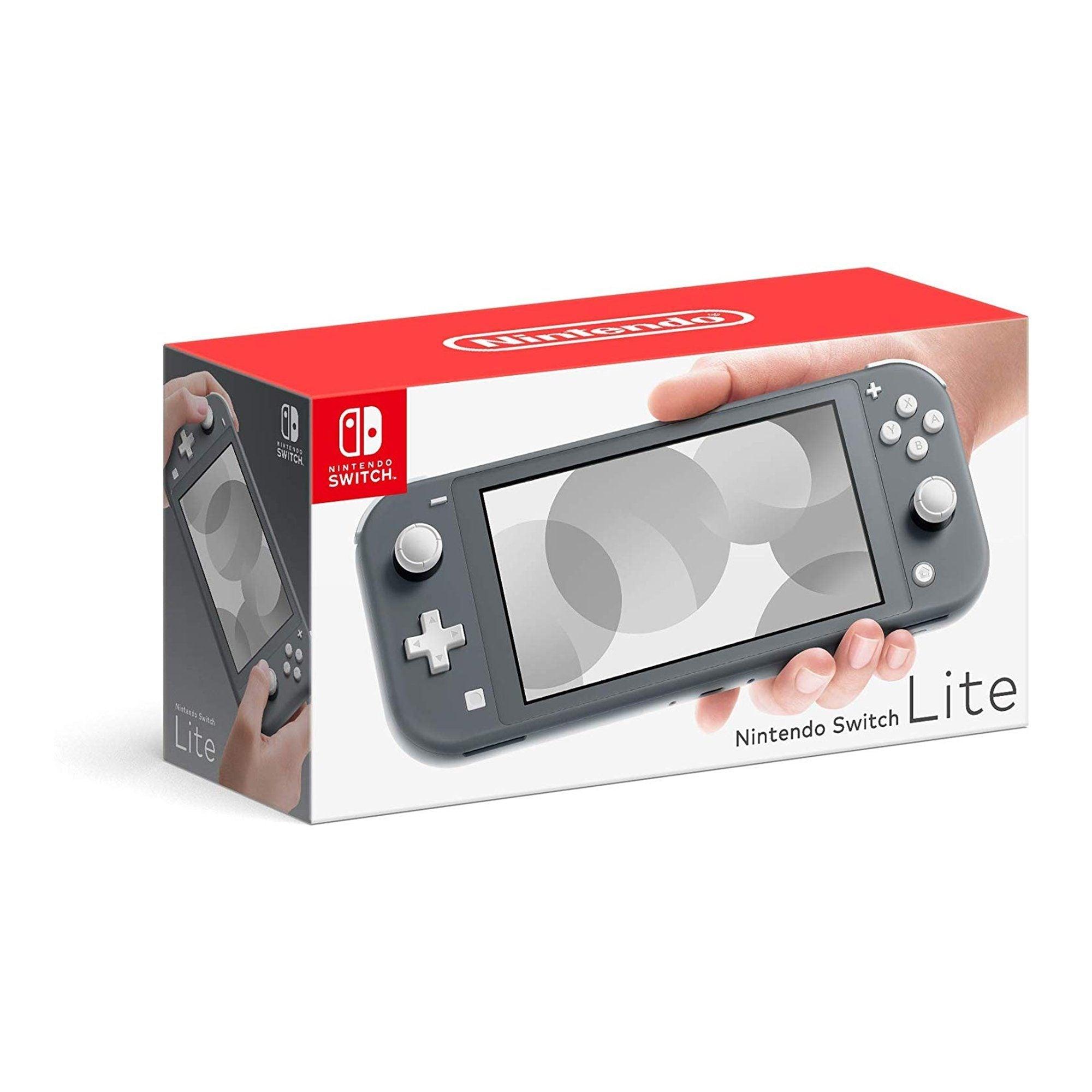 Nintendo Switch Lite Console Gray + Dobe Glass Film 9H (TNS-19118) Bundle - DataBlitz