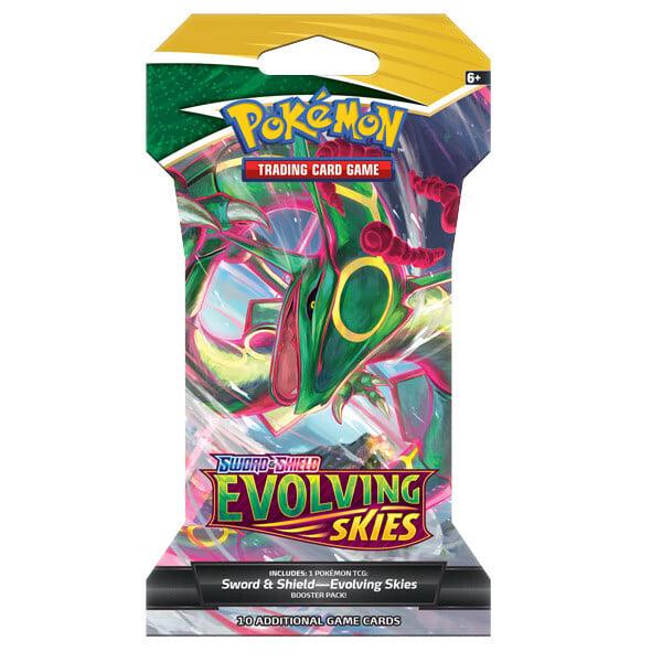POKEMON TRADING CARD GAME SS7 SWORD & SHIELD EVOLVING SKIES BOOSTER (SLEEVED) (178-80878) (ONE RANDOM BOOSTER PACK) - DataBlitz