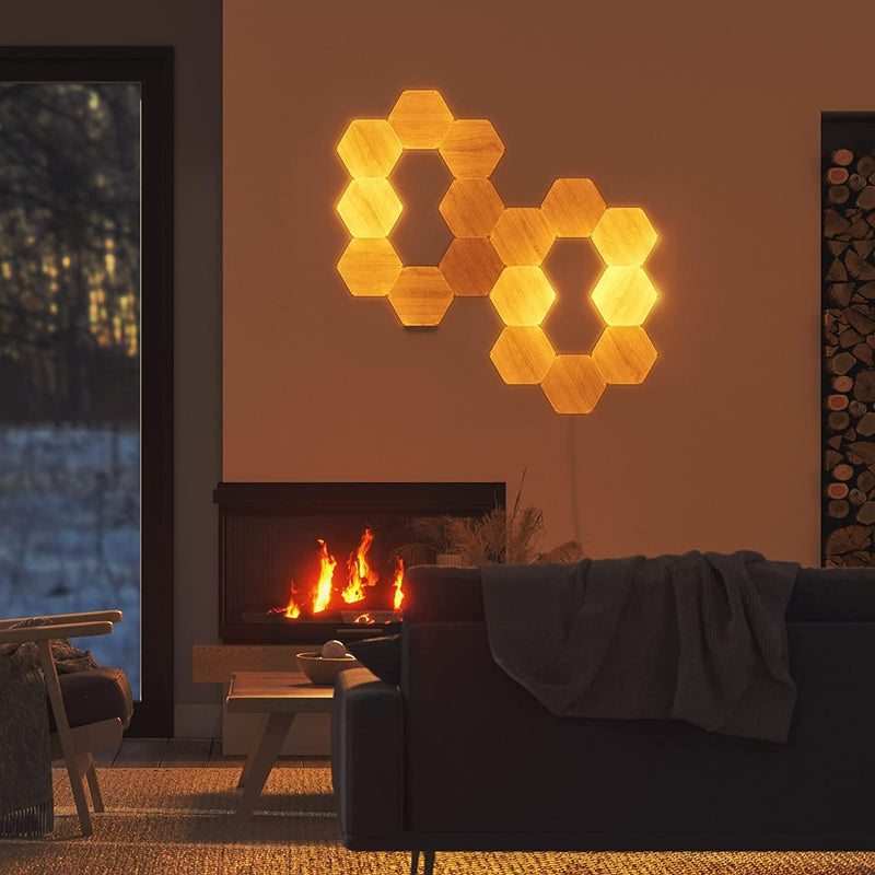 NANOLEAF ELEMENTS NL52-E-0001HB-3PK BIRCHWOOD HEXAGONS EXPANSION PACK 3 PANELS - DataBlitz