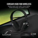 CORSAIR HS80 RGB WIRELESS PREMIUM GAMING HEADSET WITH SPATIAL AUDIO (PC/MAC/PS5/PS4) (CARBON) - DataBlitz