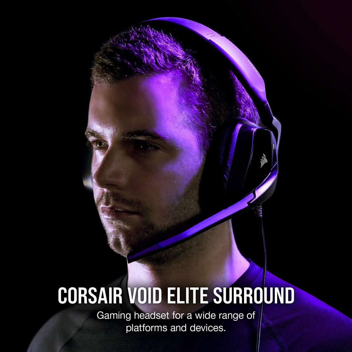 CORSAIR VOID ELITE SURROUND PREMIUM GAMING HEADSET WITH 7.1 SURROUND SOUND CARBON (PC/PS4/XB1/NSW) - DataBlitz