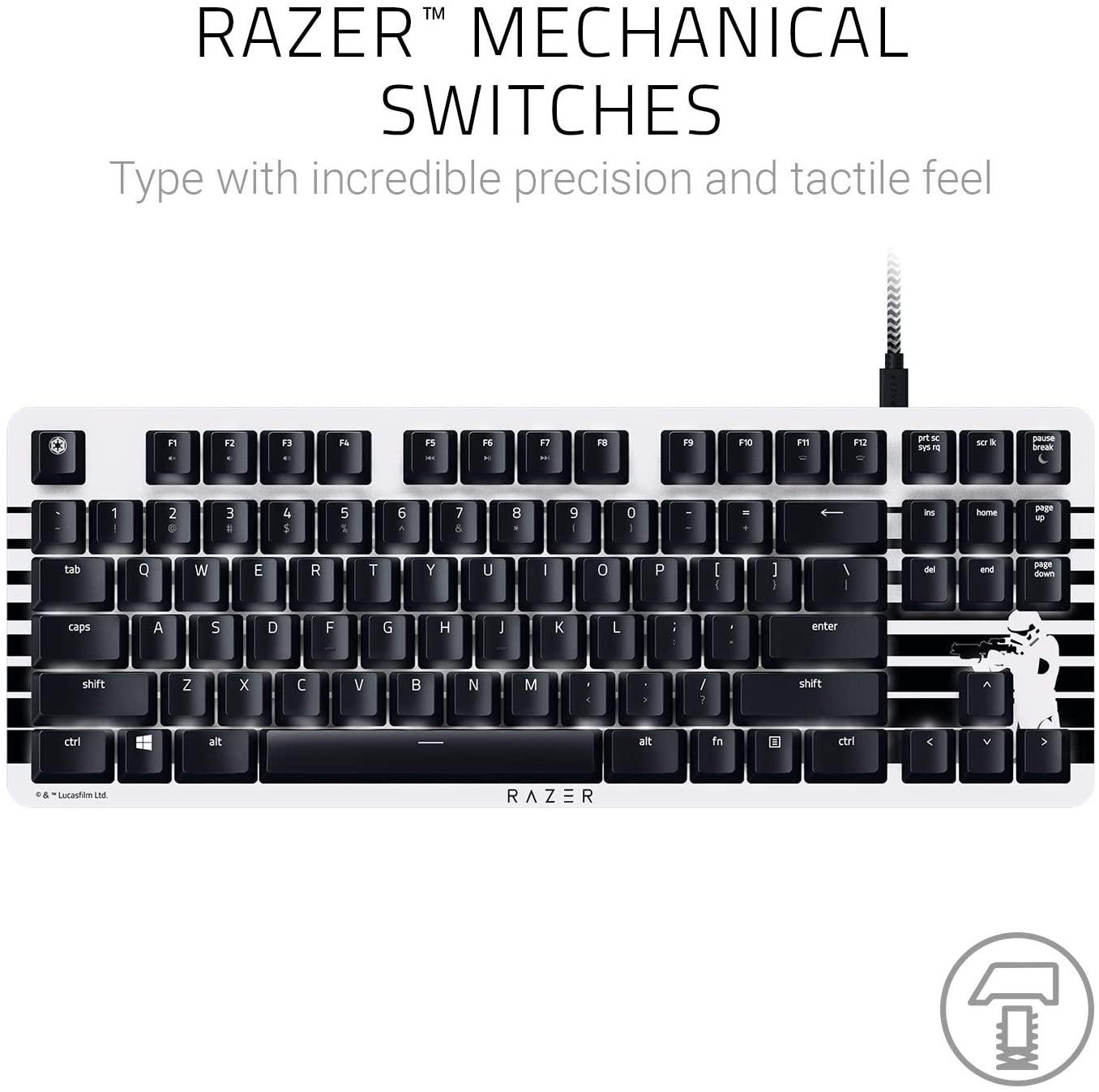 RAZER BLACKWIDOW LITE SILENT MECHANICAL KEYBOARD STORMTROOPER EDITION (ORANGE SWITCHES) - DataBlitz