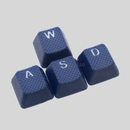 TAIHAO RUBBER DOUBLE SHOT BACKLIT GAMING WASD KEYCAPS SET FOR CHERRY MX SWITCH TYPE (8-KEYS) (BLUE) - DataBlitz