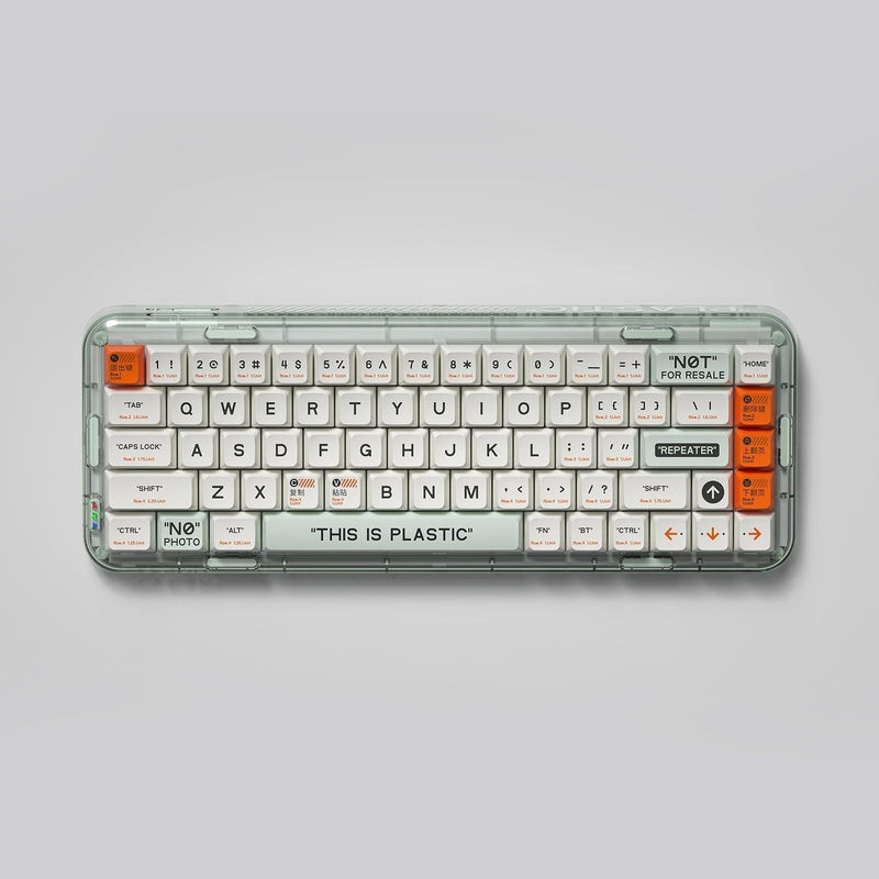 MelGeek MOJO68 Plastic See-Through Custom Programmable Mechanical Keyboard (Gateron Pro Brown) - DataBlitz