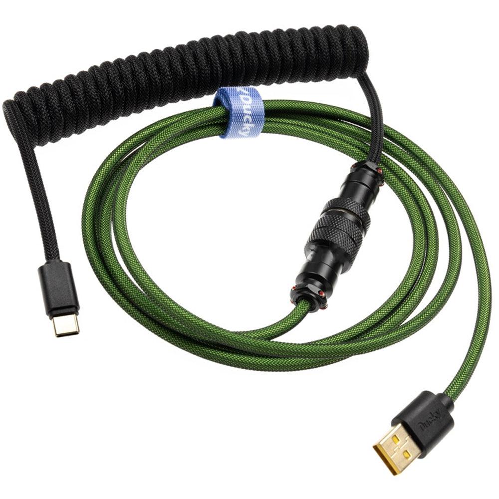 DUCKY ARMY GREEN EDITION PREMICORD COILED KEYBOARD CABLE (DKCC-AGCNC1) - DataBlitz