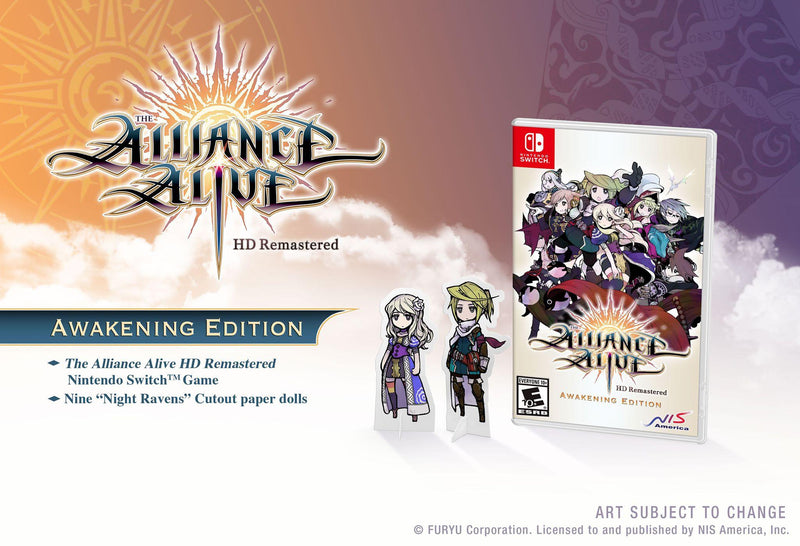 NINTENDO SWITCH THE ALLIANCE ALIVE HD REMASTERED AWAKENING EDITION