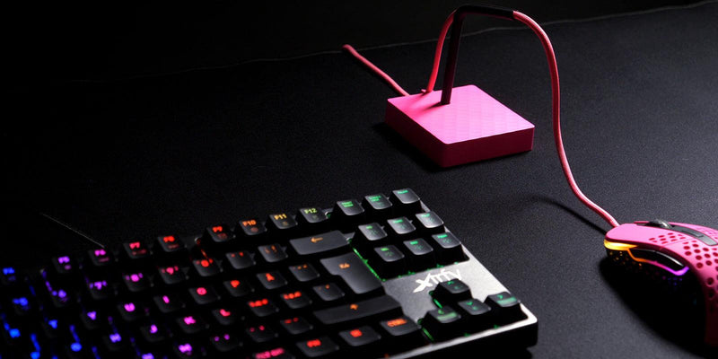 XTRFY B4 MOUSE BUNGEE FOR SMOOTHER GAMING (PINK) - DataBlitz