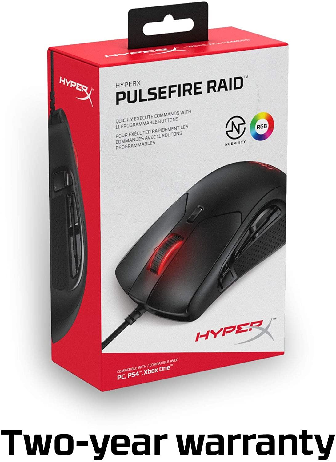 HYPERX PULSEFIRE RAID RGB GAMING MOUSE - DataBlitz