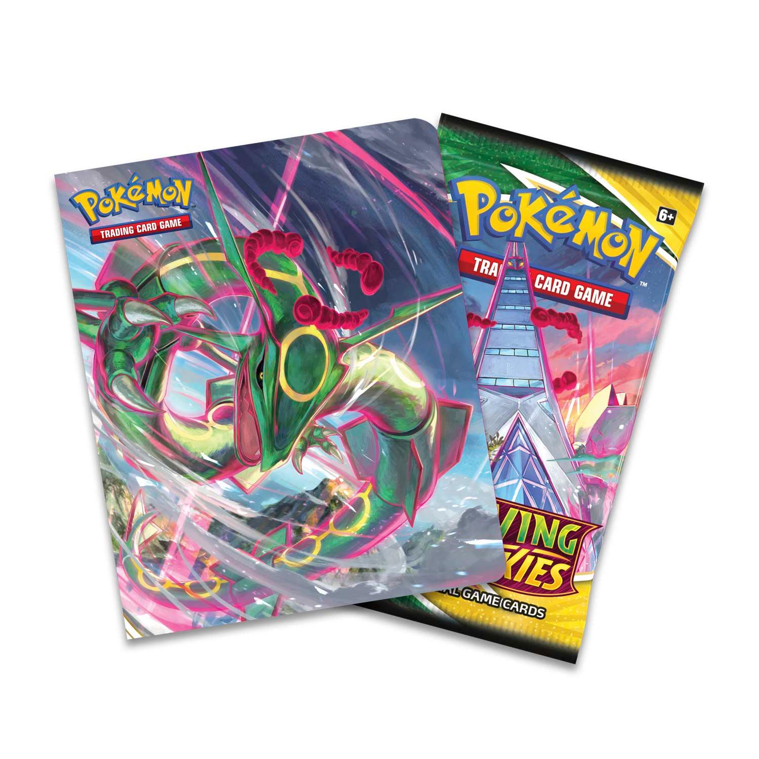 POKEMON TRADING CARD GAME SS7 SWORD & SHIELD EVOLVING SKIES MINI PORTFOLIO HOLD 60 CARDS WITH 1 BOOSTER PACK (178-80890) - DataBlitz