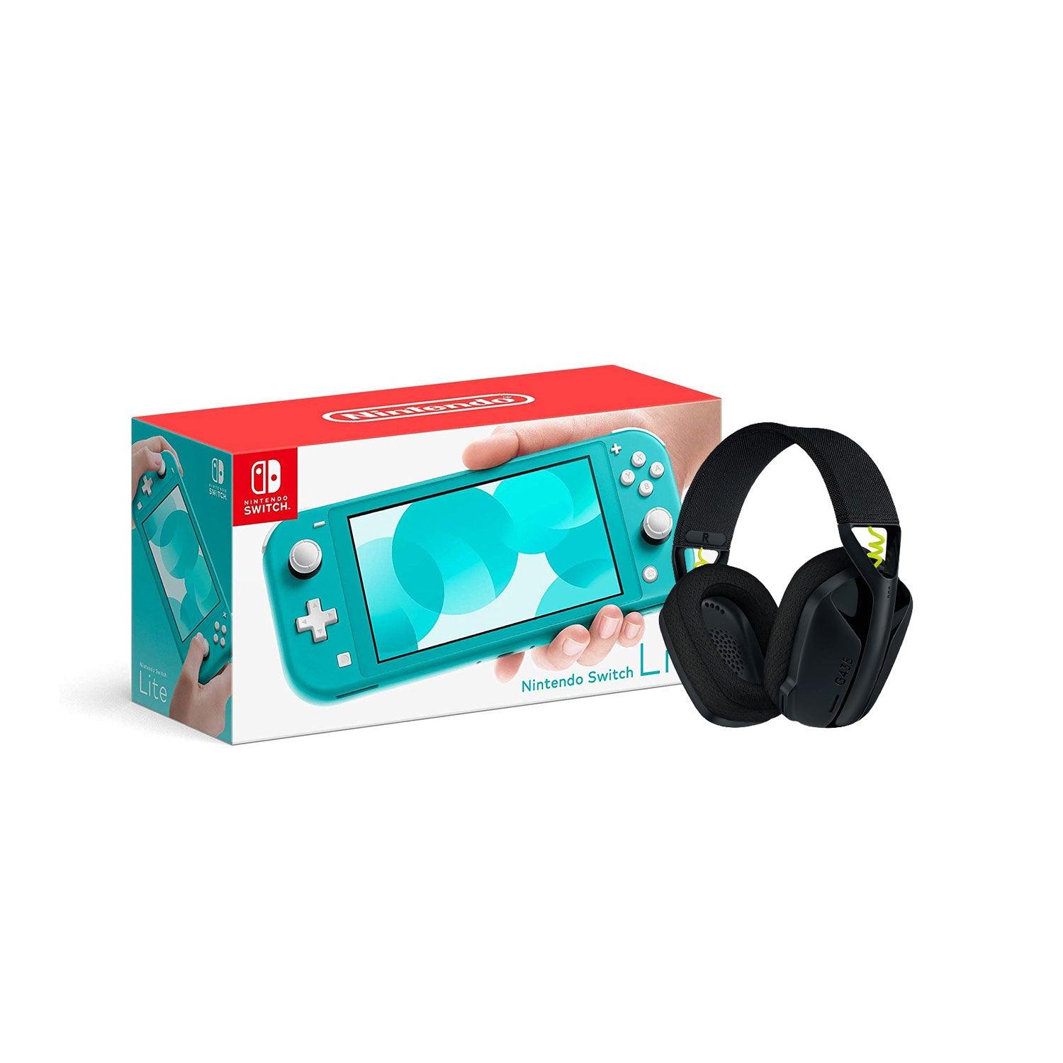 LOGITECH G435 LIGHTSPEED WIRELESS GAMING HEADSET (BLACK) + NINTENDO SWITCH CONSOLE (Lite, Refresh, OLED) - DataBlitz