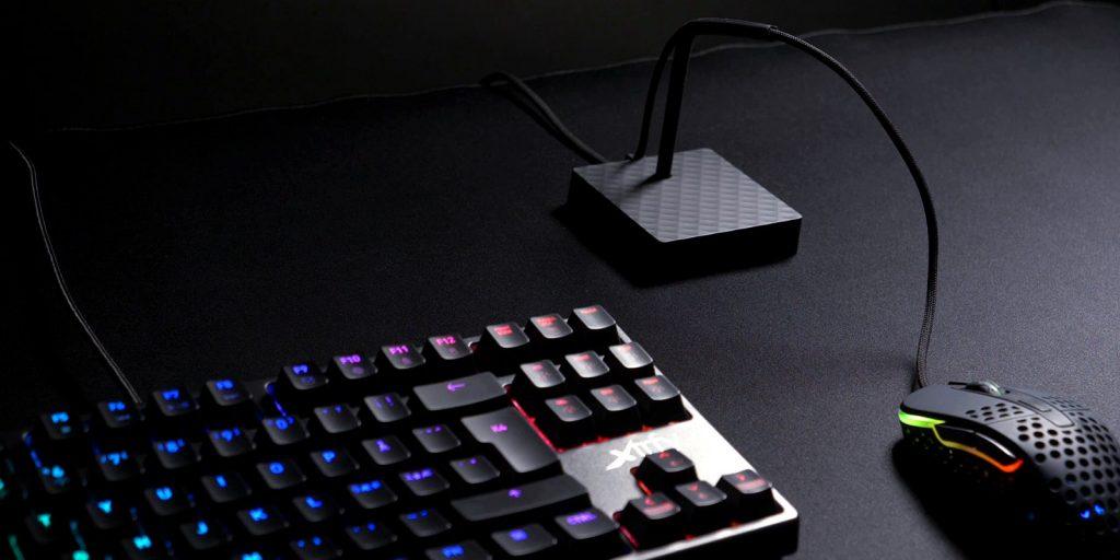 XTRFY B4 MOUSE BUNGEE FOR SMOOTHER GAMING (BLACK) - DataBlitz